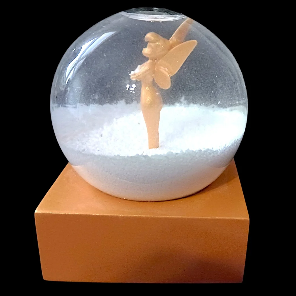 Disney Tinker Bell Snowglobe Tink 2021‎ Christmas Xmas Holiday Peter Pan Golden